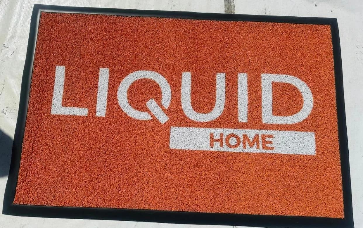 Liquid Home branded entrance mat