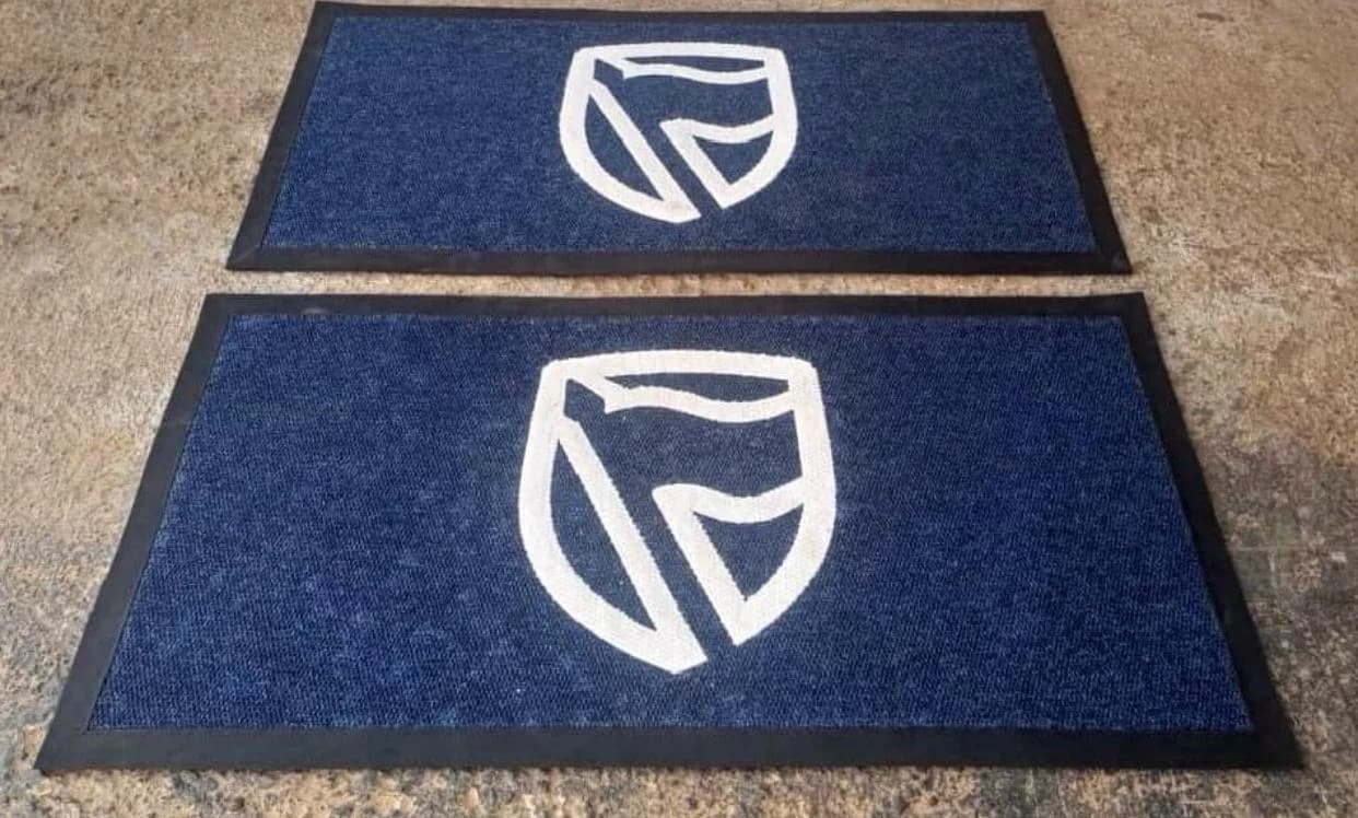 Stanbic Bank branded entrance mats