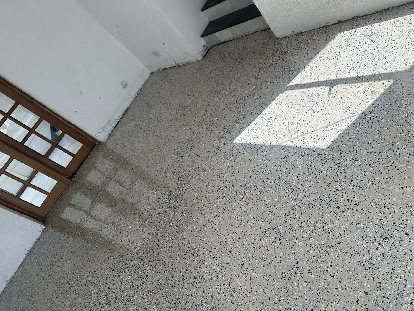 Corporate interior with new flooring throughout